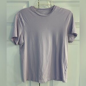 J.Crew Women’s Lavender Purple Short Sleeve Washed Tunic Blouse Shirt Size S
